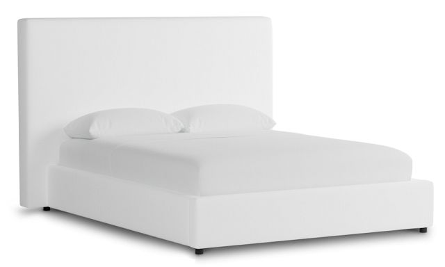 Grayton Peyton White 54" Upholstered Platform Bed