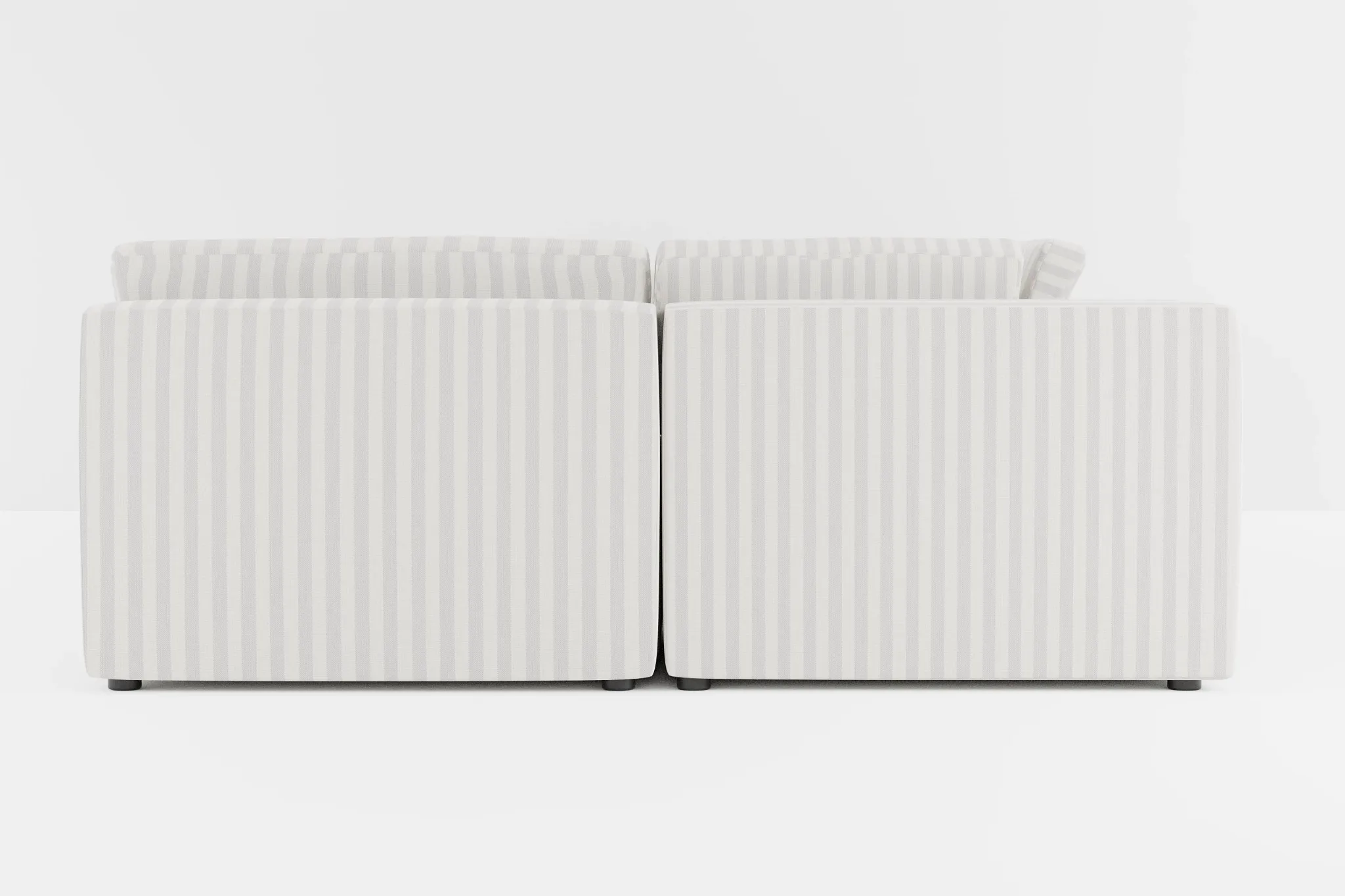 Destin Sea Lane Light Gray Fabric 8-piece Pit Sectional