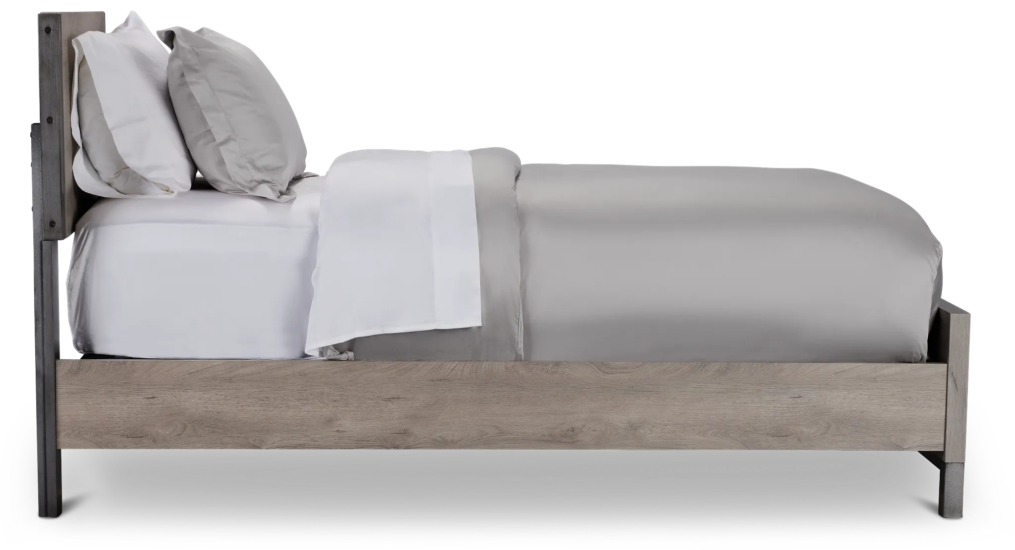 Evanston Gray Panel Bed