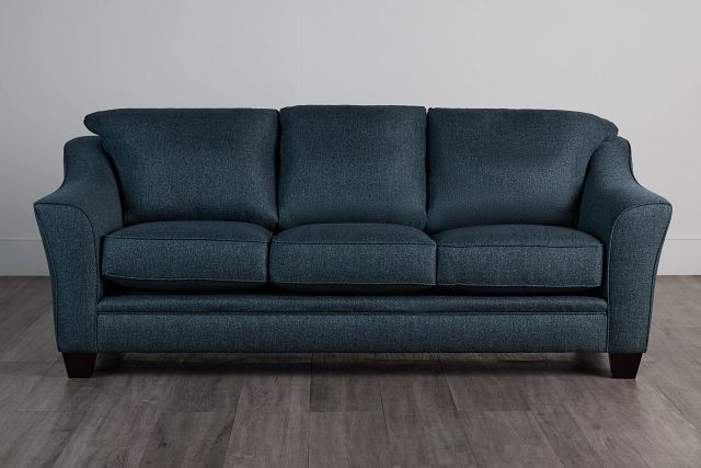 Avery Dark Blue Fabric Sofa