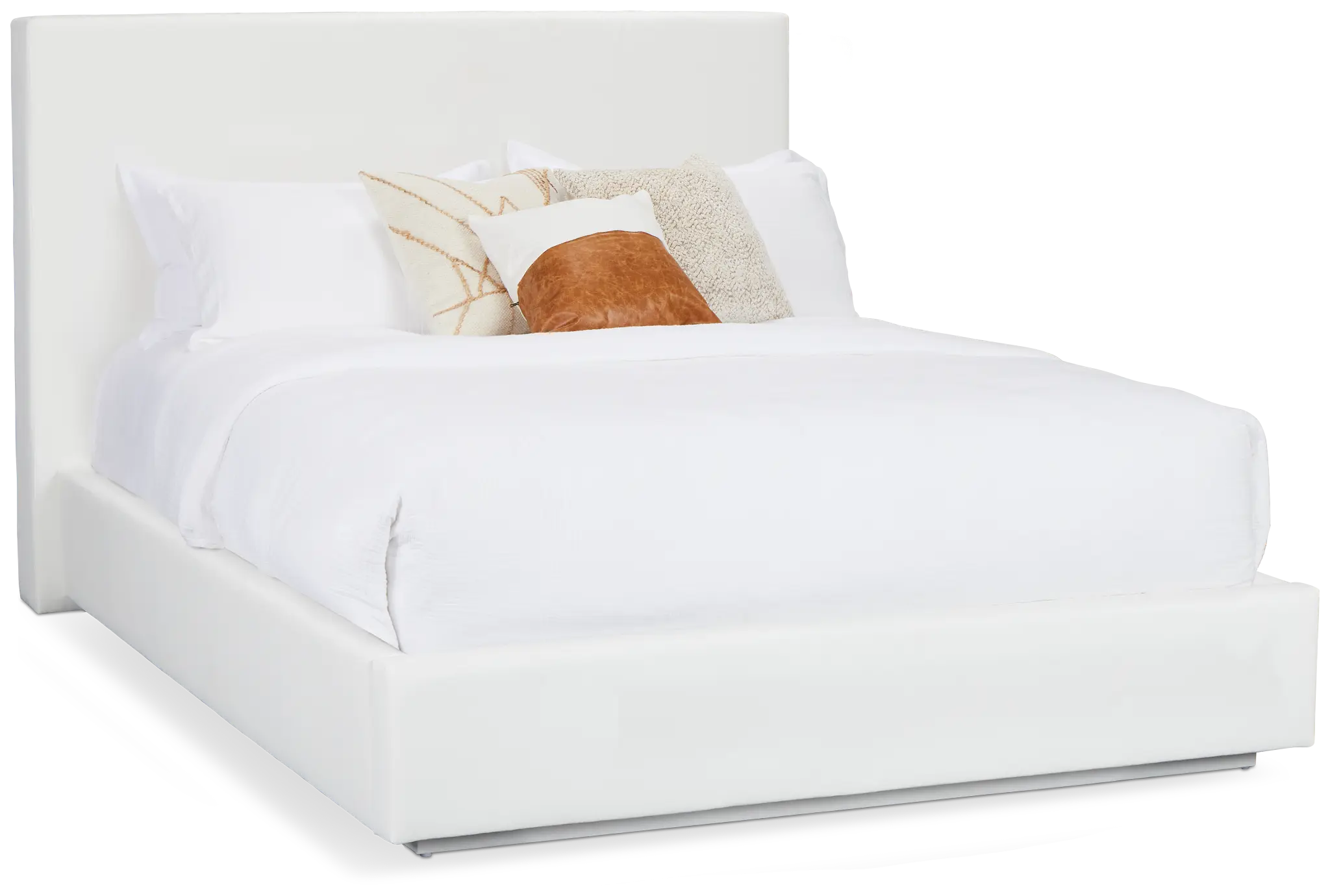 Haven White Uph Platform Bed Haven White Uph Platform Bed