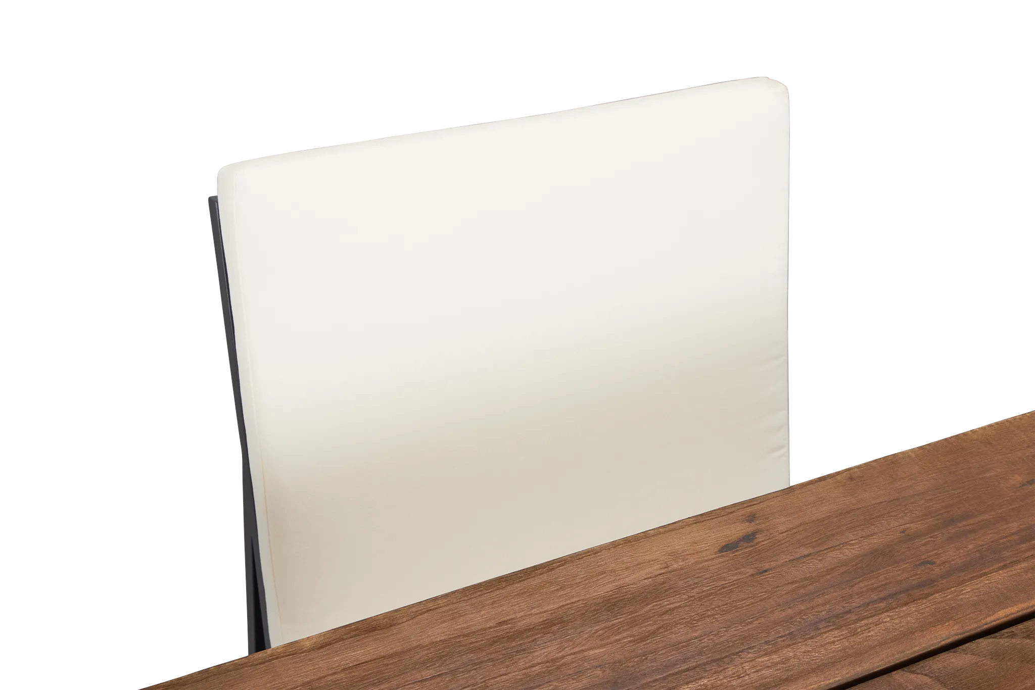 Linear Dark Gray White 102" Aluminum Table & 4 Cushioned Side Chairs