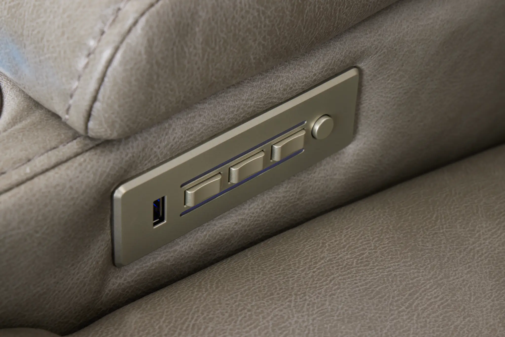 Meta Gray Micro Power Recliner Meta Gray Micro Power Recliner