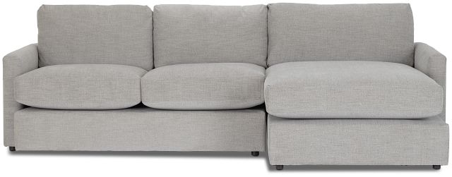 Noah Gray Fabric Right Chaise Sectional