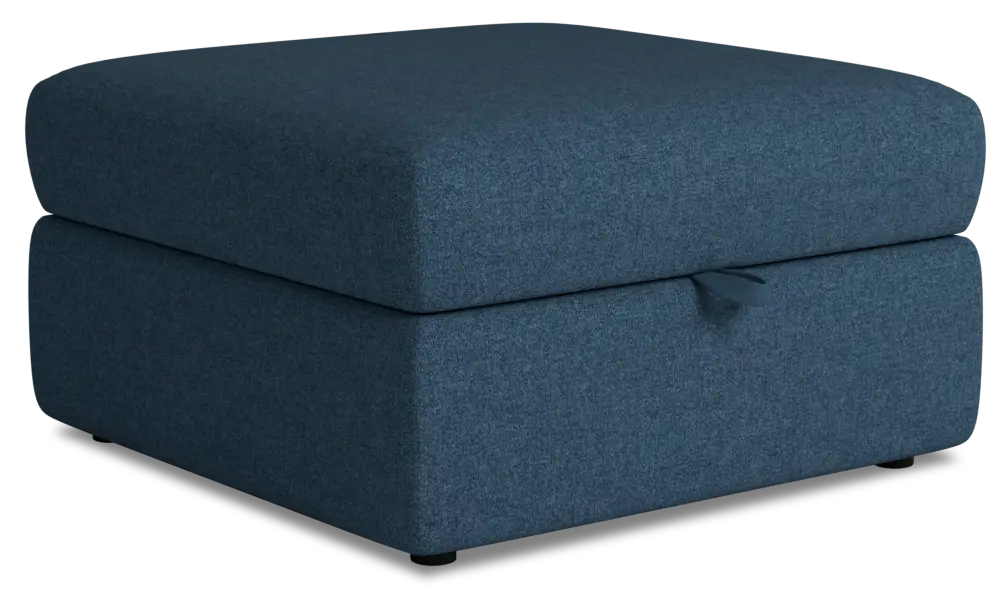 Citymod Blue Fabric Storage Ottoman Citymod Blue Fabric Storage Ottoman