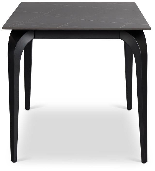 Sierra Black Stone Rectangular Table