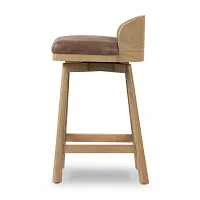 Four Hands Cloris Light Tone 24" Upholstered Barstool