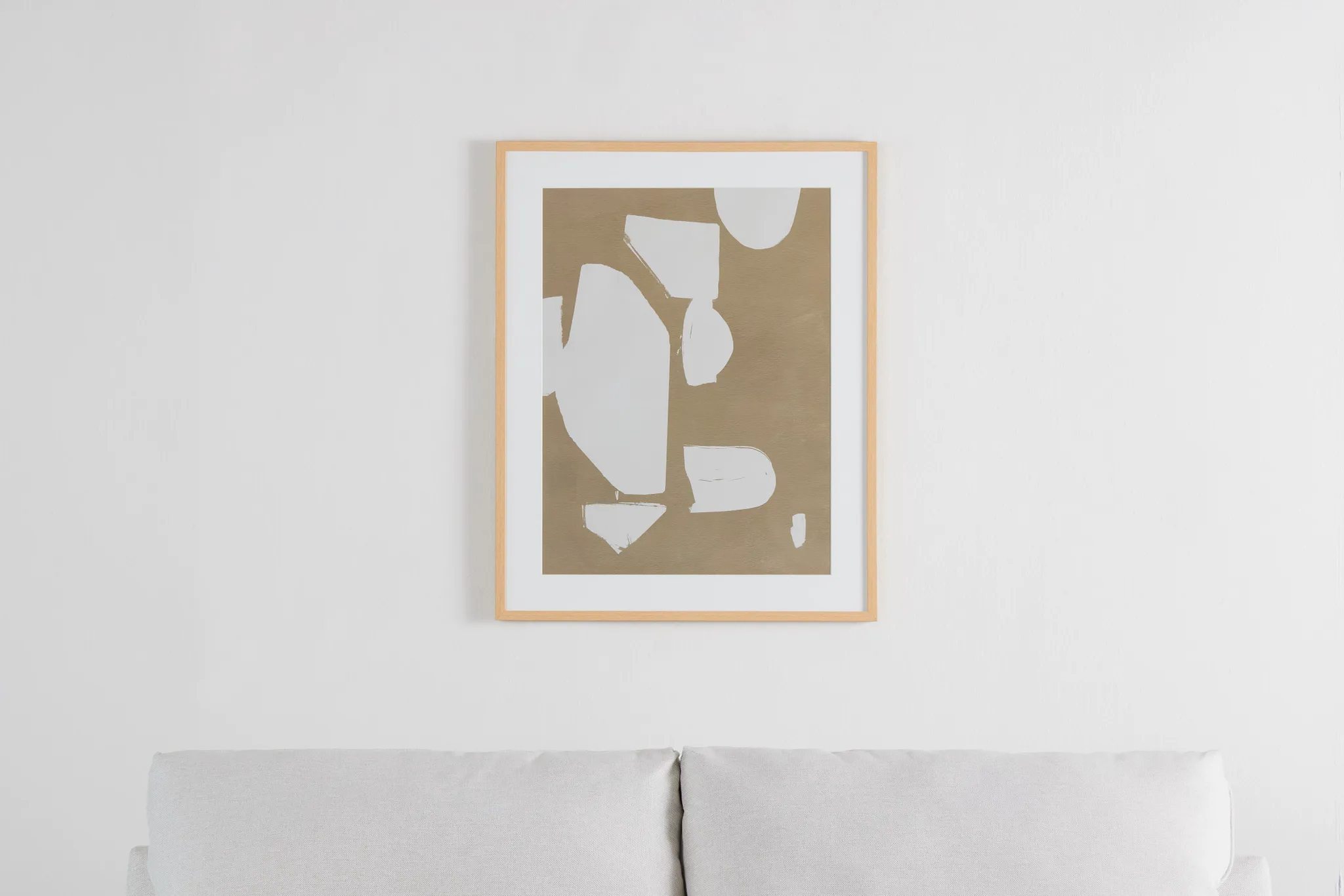 Wren Beige Framed Wall Art