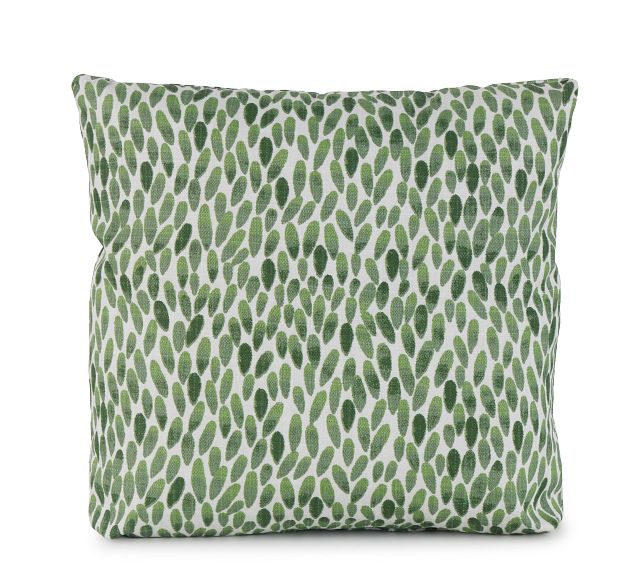 Lotus Green 18" Indoor/outdoor Square Accent Pillow