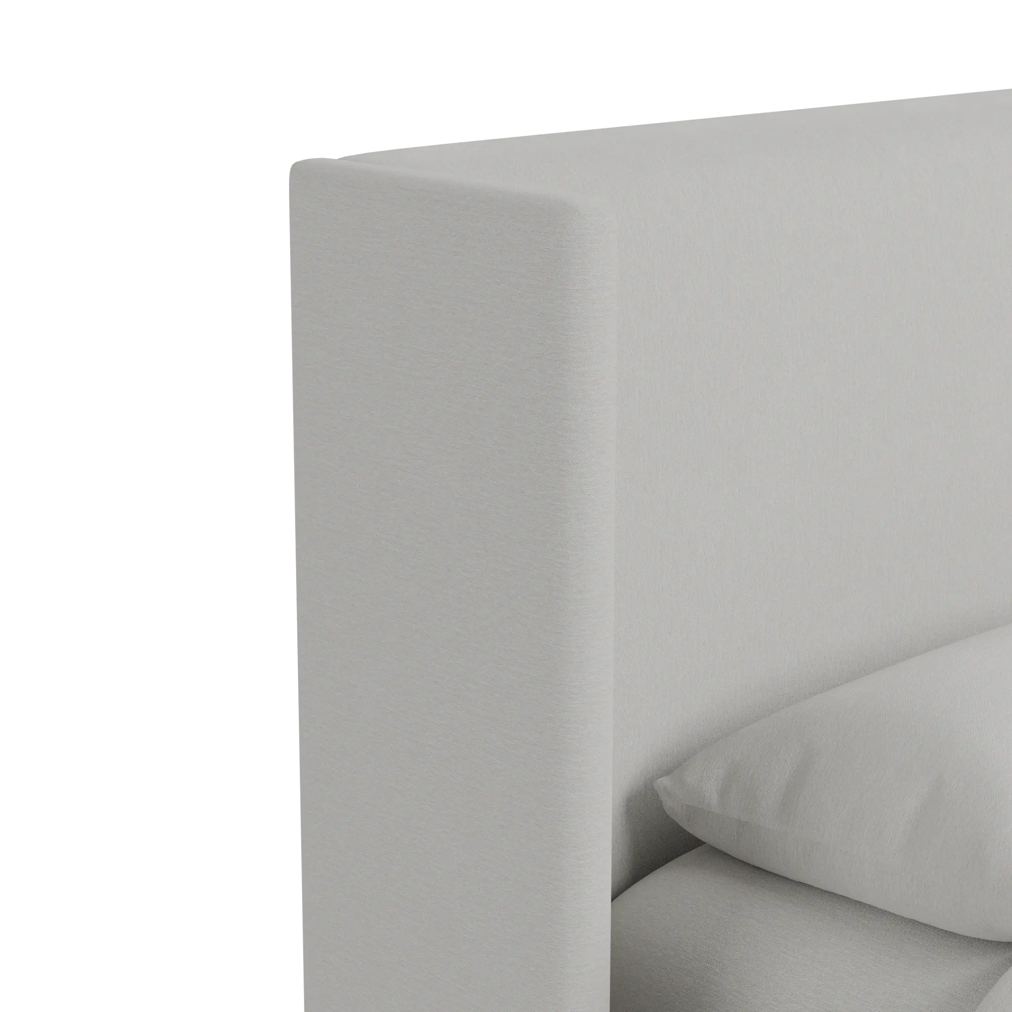 Captiva Delray Pewter 48" Upholstered Shelter Bed Captiva Delray Pewter 48" Upholstered Shelter Bed