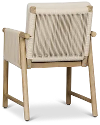 Azure Light Tone Cushioned Arm Chair