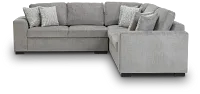 Blakely Gray Fabric Small Two-arm Sectional