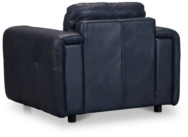 Rowan Navy Leather Chair