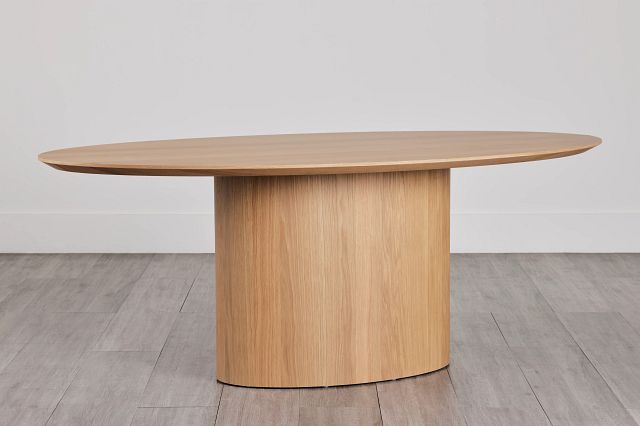 Nomad Light Tone 78" Oval Table