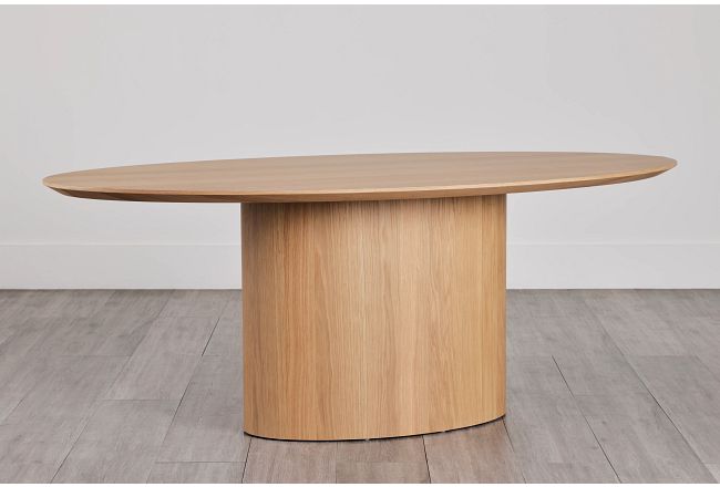 Nomad Light Tone 78" Oval Table