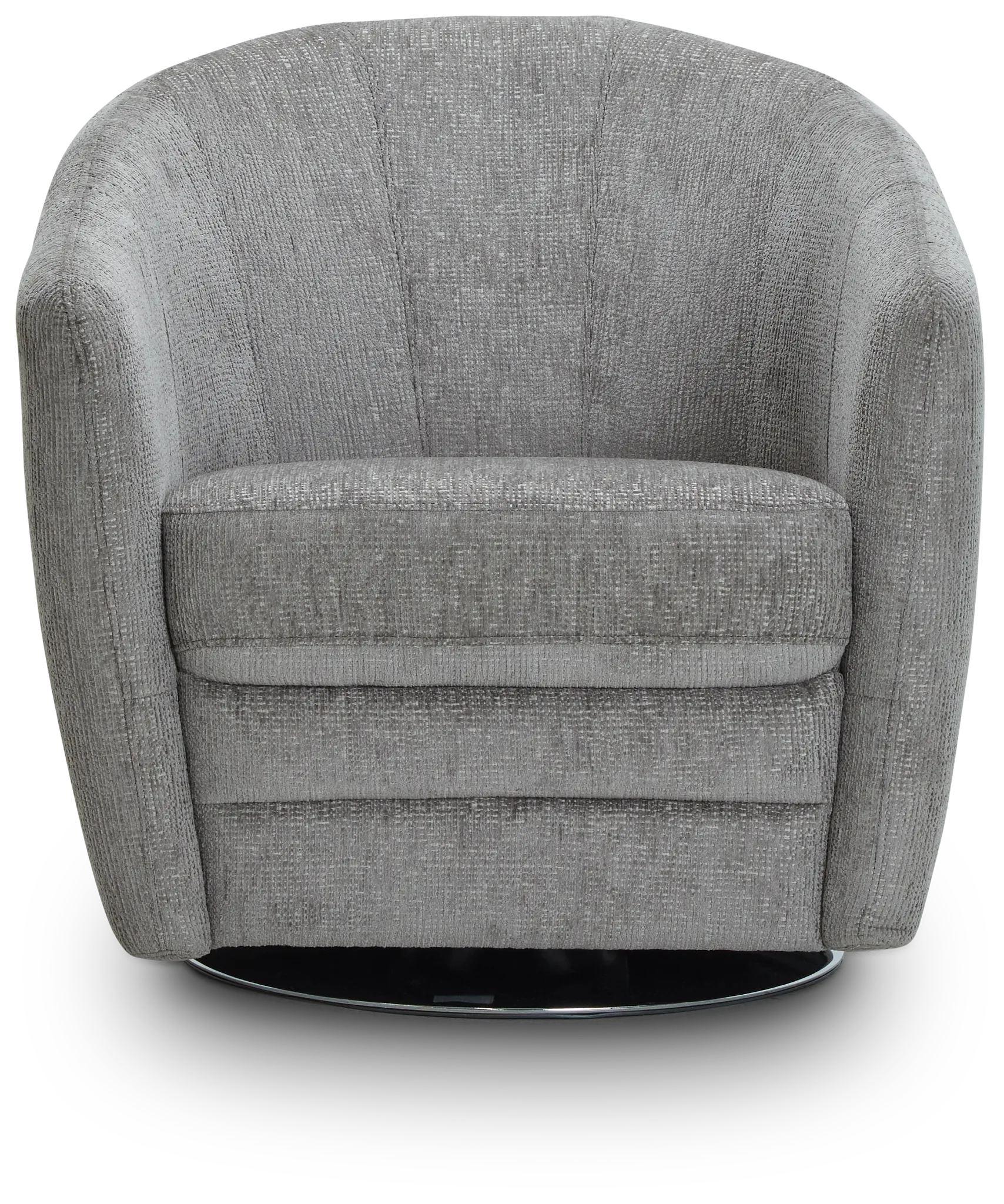Blakely Gray Fabric Swivel Chair