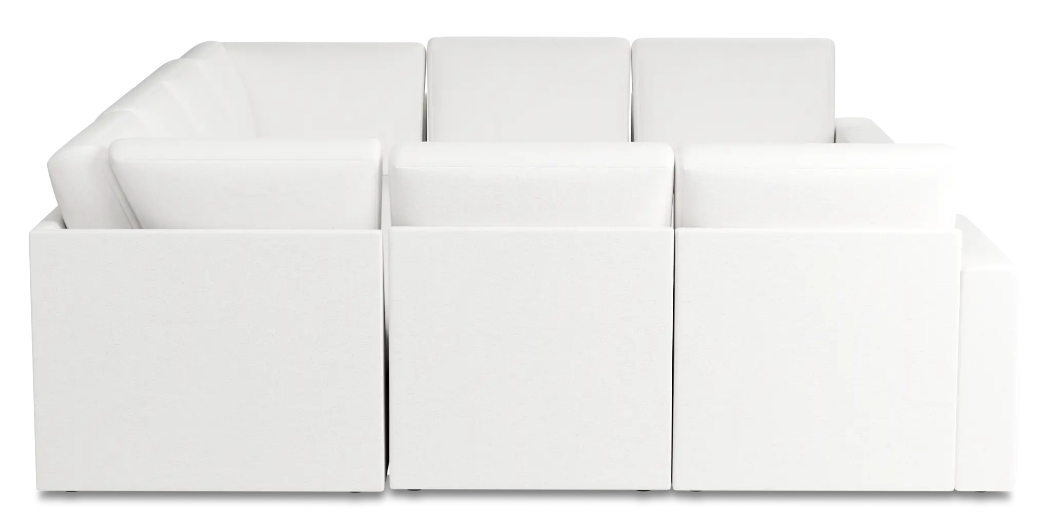 Citymod White Fabric 8-piece Modular Sectional Citymod White Fabric 8-piece Modular Sectional