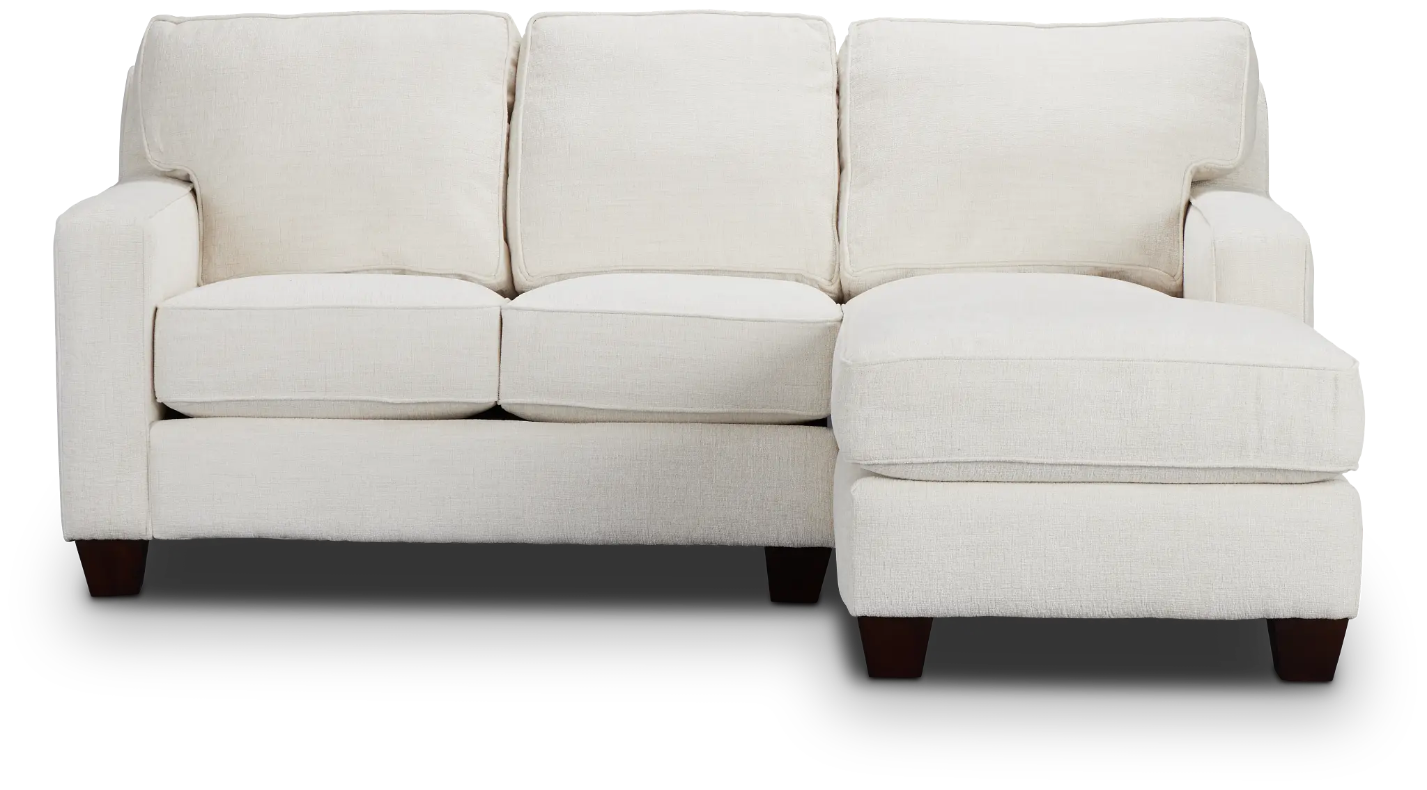 Andie White Fabric Right Chaise Sectional Andie White Fabric Right Chaise Sectional