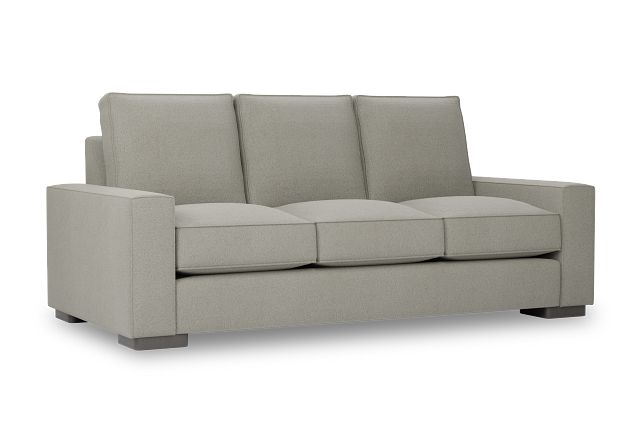Edgewater Elite Gray 84" Sofa W/ 3 Cushions