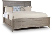 Heron Cove Light Tone Panel Bed