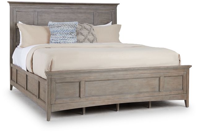 Heron Cove Light Tone Panel Bed