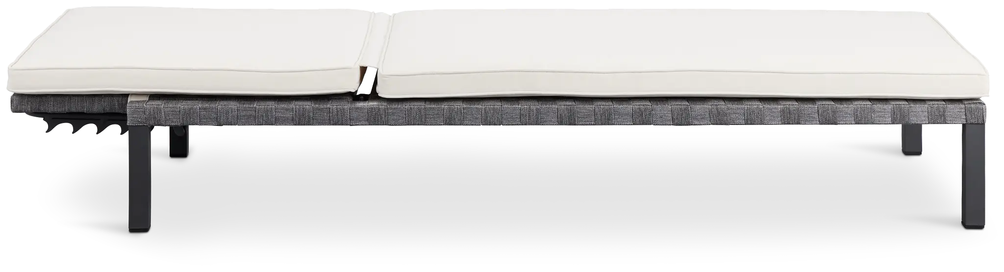 Barbados White Woven Cushioned Chaise Barbados White Woven Cushioned Chaise