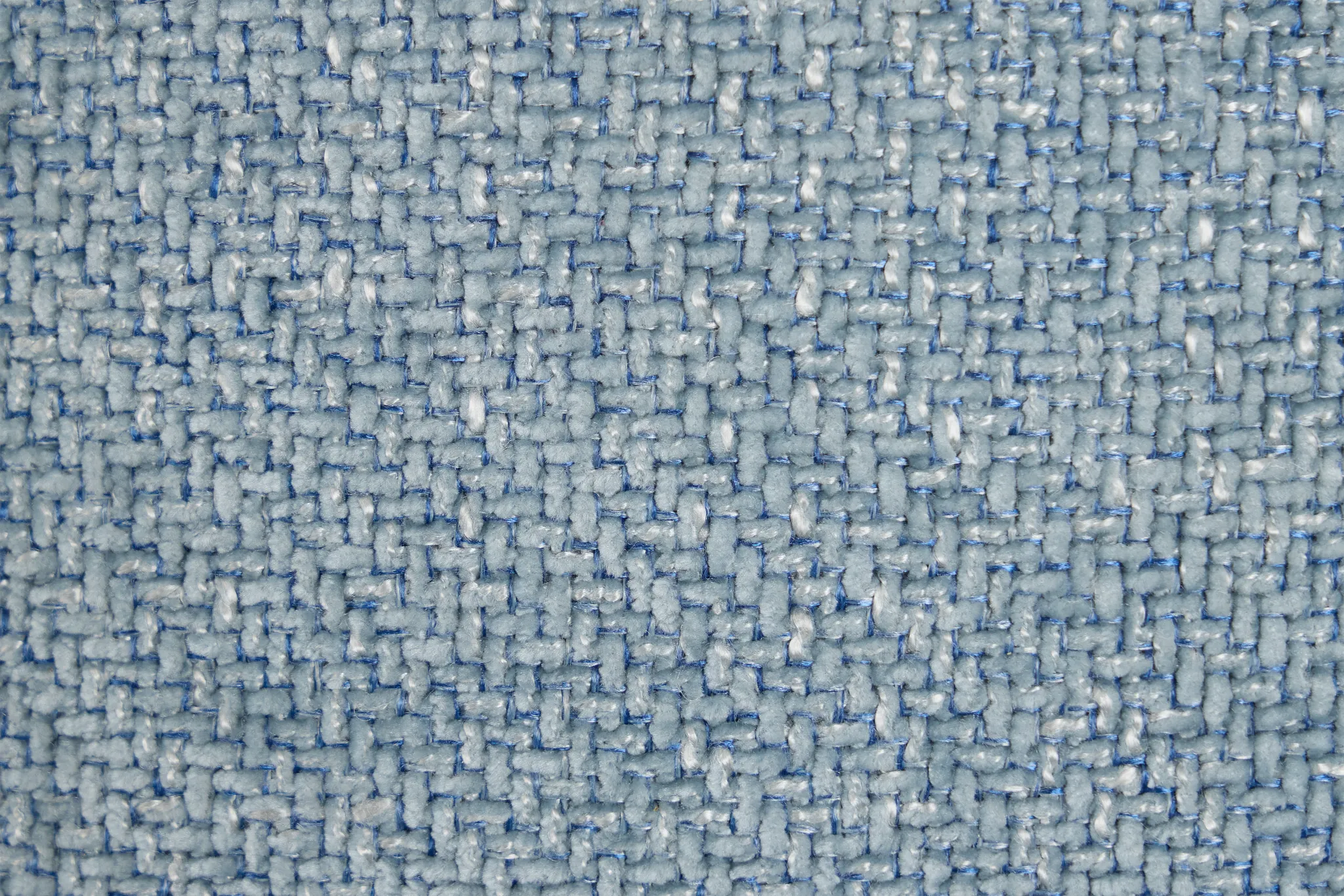 Hendrix Light Blue Fabric Large Dual Power 2 Arm Extension Chaise Sectional