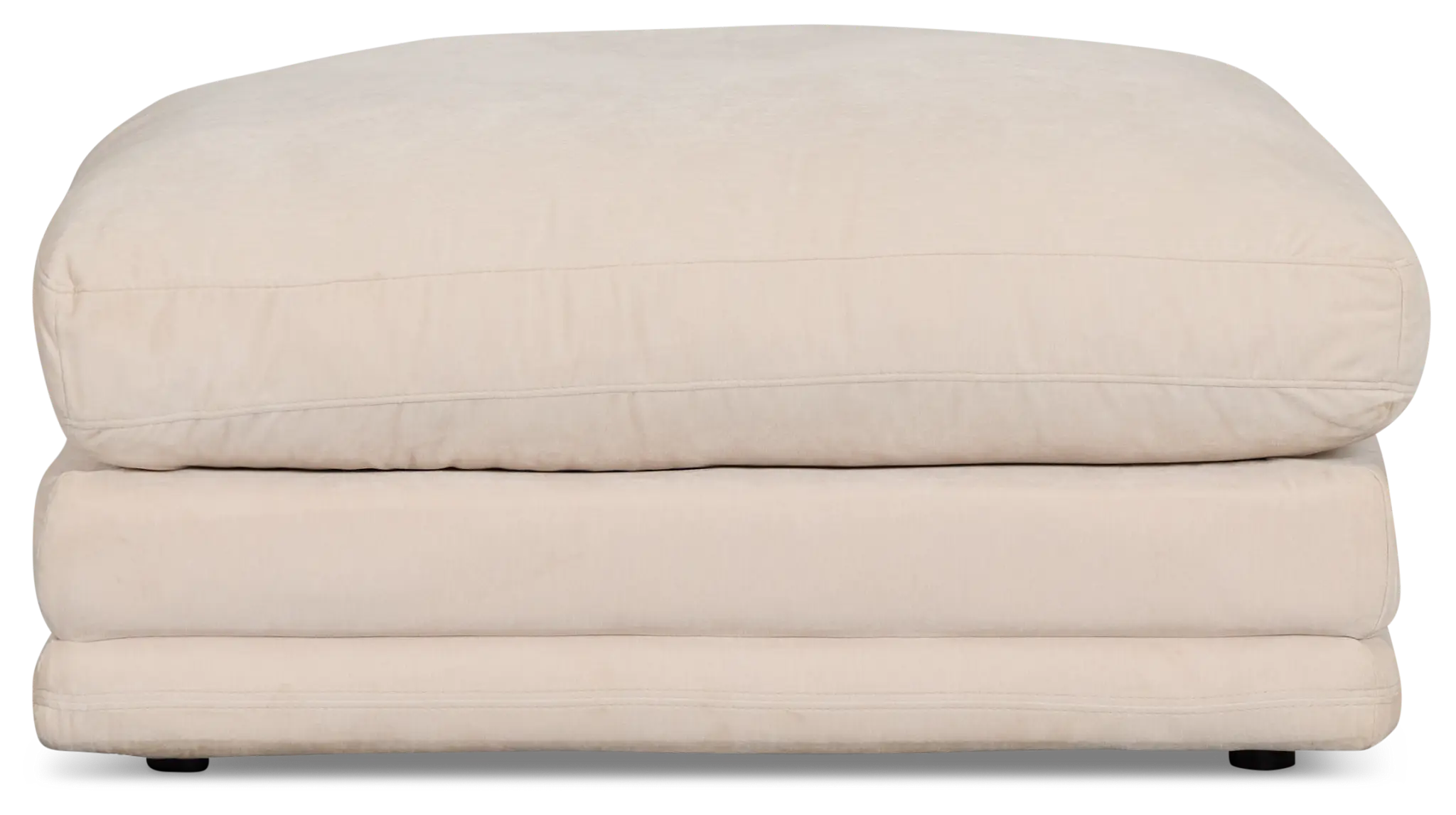 Jules Ivory Velvet Ottoman Jules Ivory Velvet Ottoman