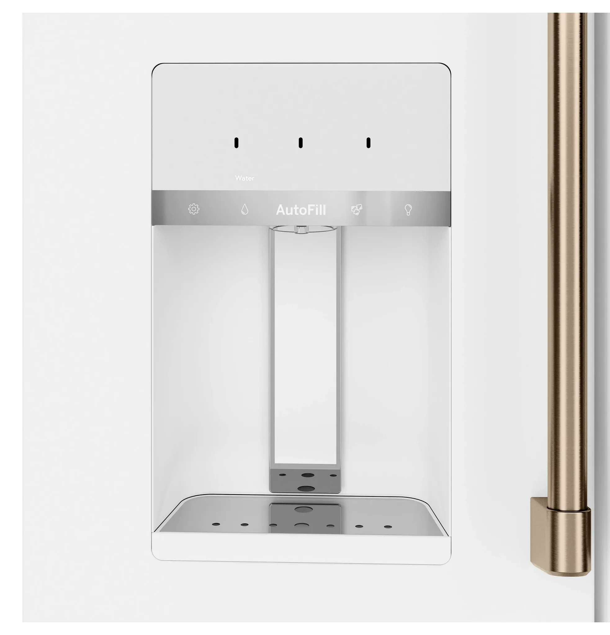 Cafe 22 Series White Bottom Freezer Refrigerator