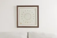 Sphere Beige Framed Wall Art