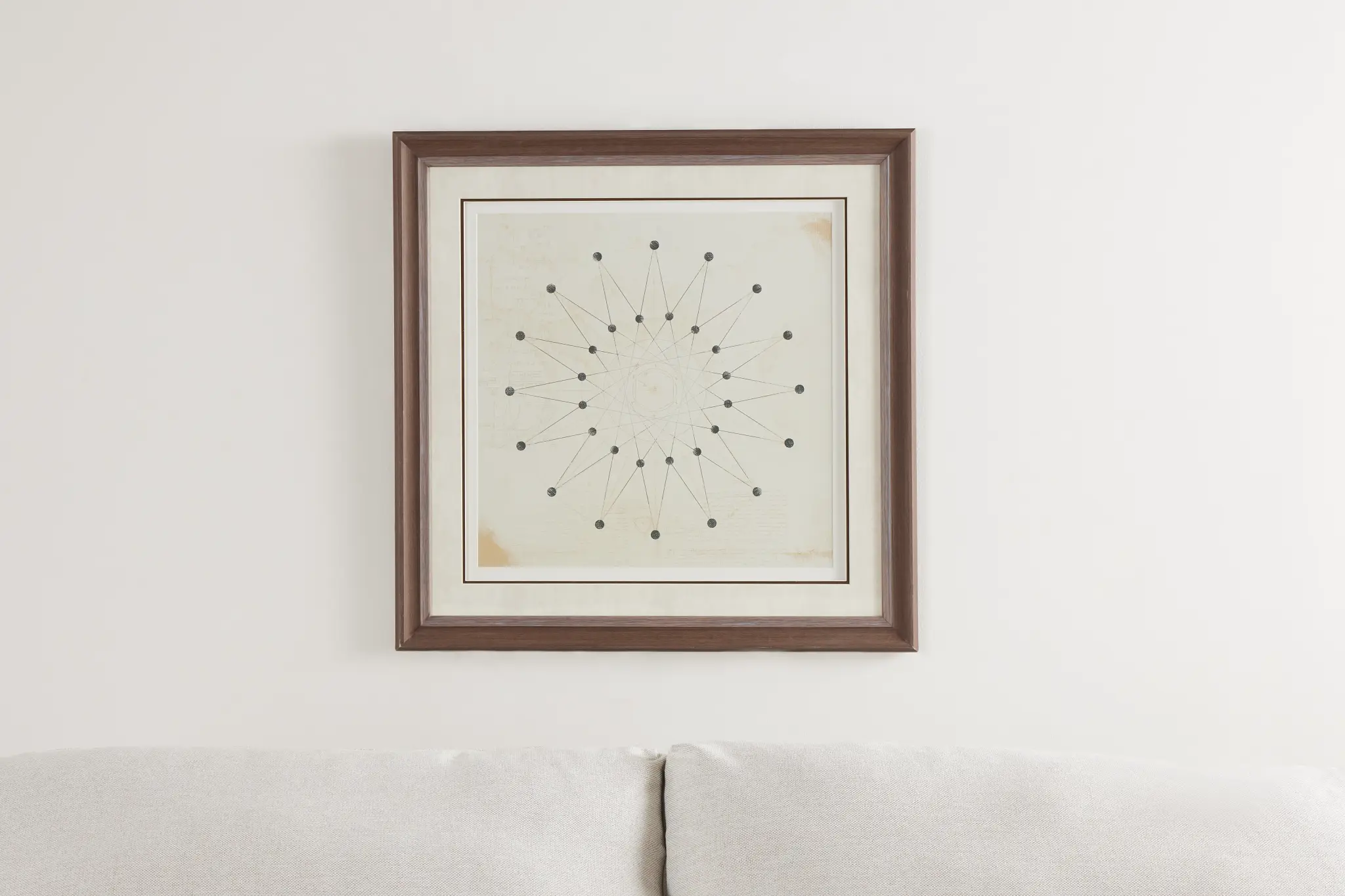 Sphere Beige Framed Wall Art Sphere Beige Framed Wall Art