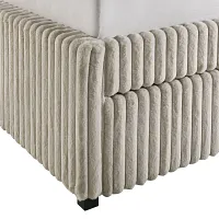 Anastasia Beige Upholstered Trundle Daybed