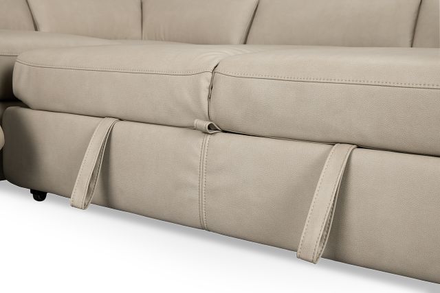 Melody Light Gray Storage Medium Right Power Reclining Chaise Sleeper Sect