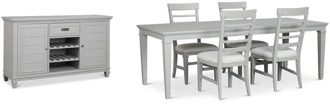 Cape Cod Gray Rect Dining Room