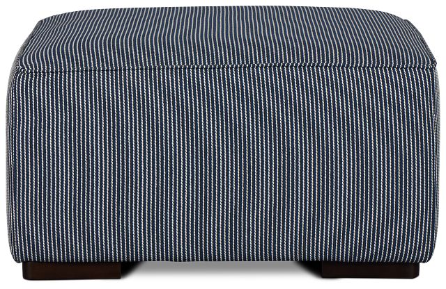 Lucy Navy Fabric Cocktail Ottoman