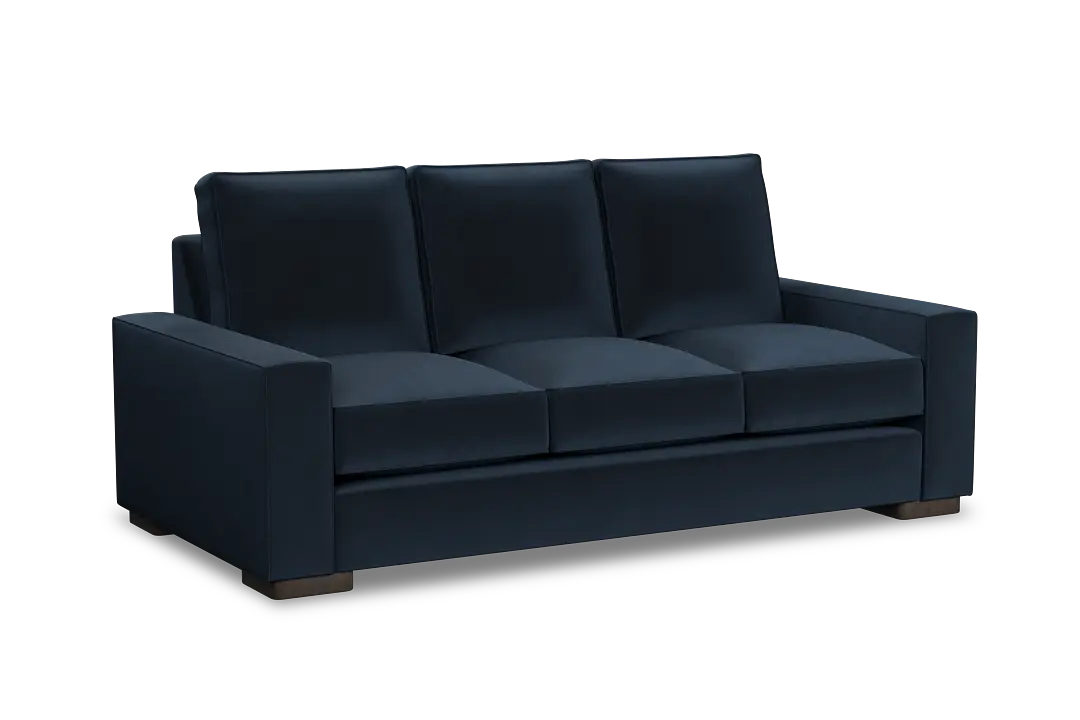 Edgewater Joya Dark Blue 84" Sofa W/ 3 Cushions Edgewater Joya Dark Blue 84" Sofa W/ 3 Cushions
