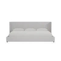 Captiva Elite Gray 48" Upholstered Shelter Bed