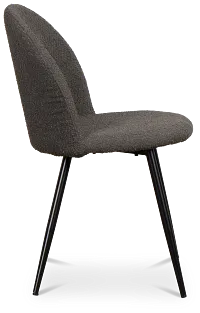 Alba Dark Brown Upholstered Side Chair