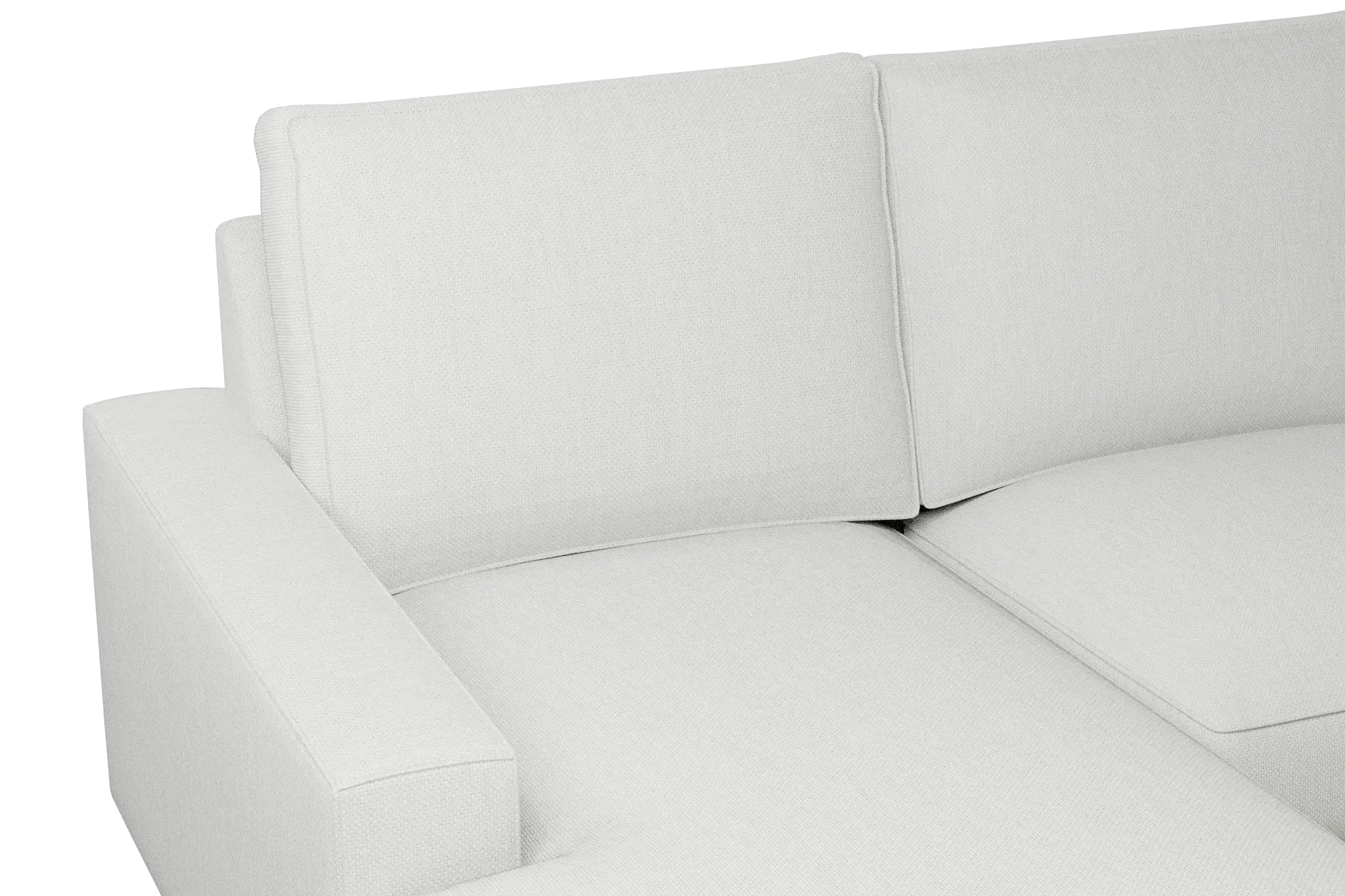 Edgewater Revenue White Large Left Chaise Sectional Edgewater Revenue White Large Left Chaise Sectional