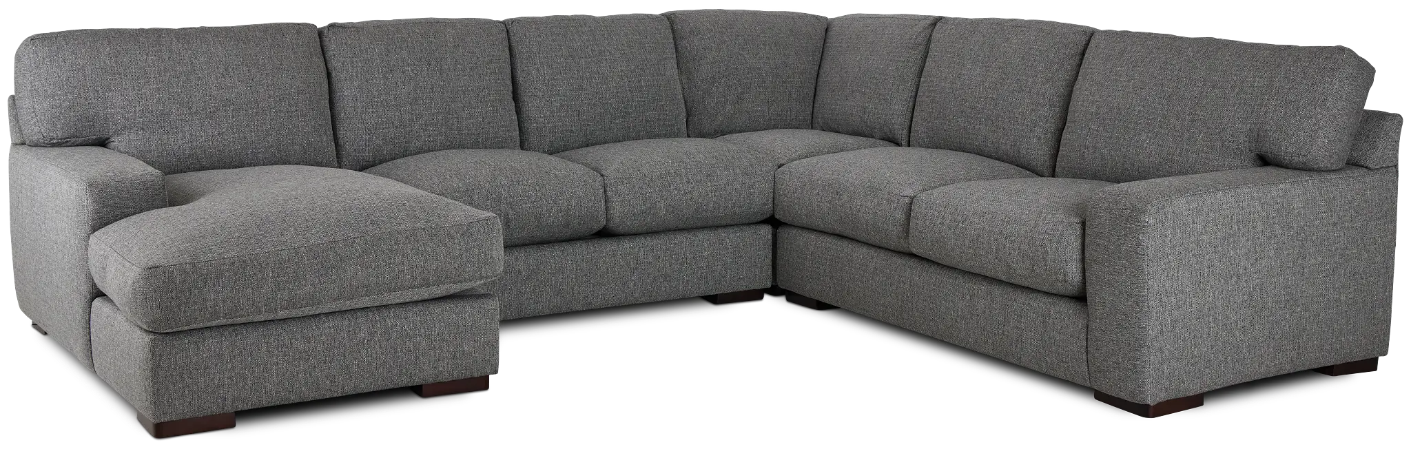Veronica Dark Gray Down Medium Left Chaise Sectional Veronica Dark Gray Down Medium Left Chaise Sectional