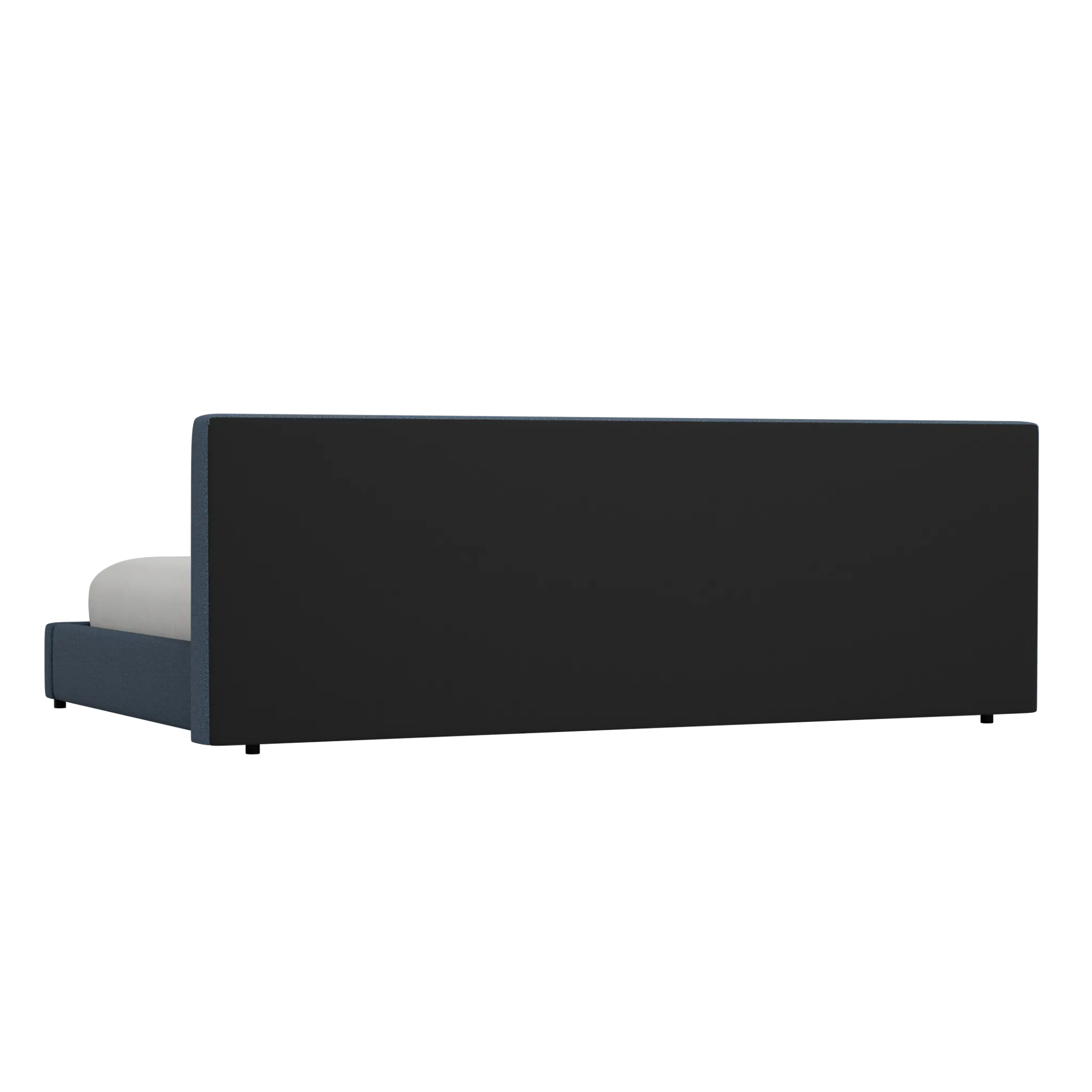 Grayton Elite Dark Blue 44" Upholstered Platform Bed