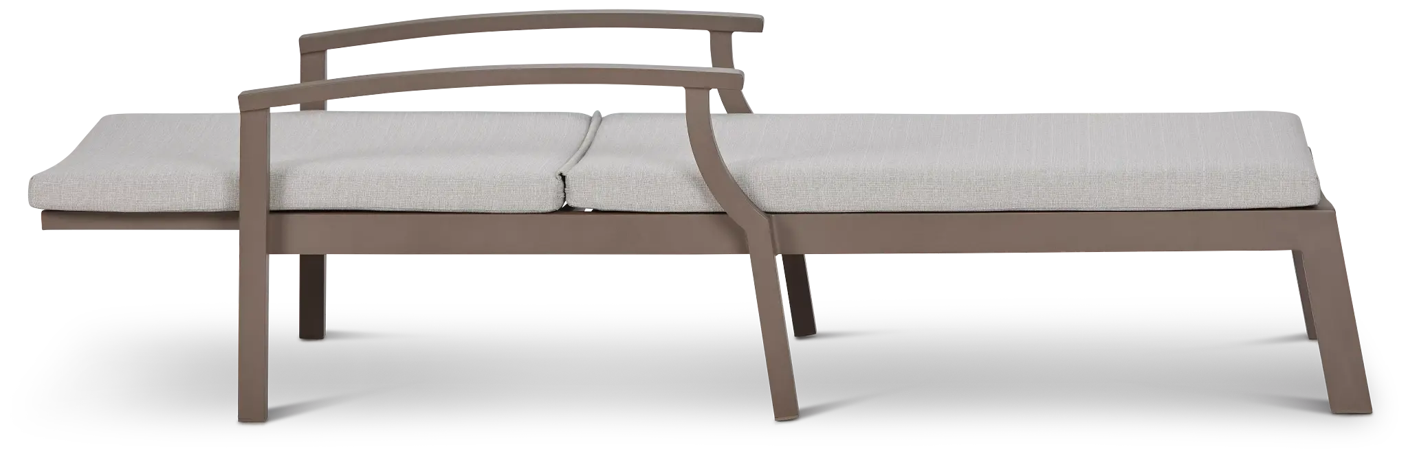 Raleigh Gray Aluminum Cushioned Chaise Raleigh Gray Aluminum Cushioned Chaise