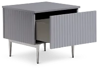 Surge Gray Rectangular End Table