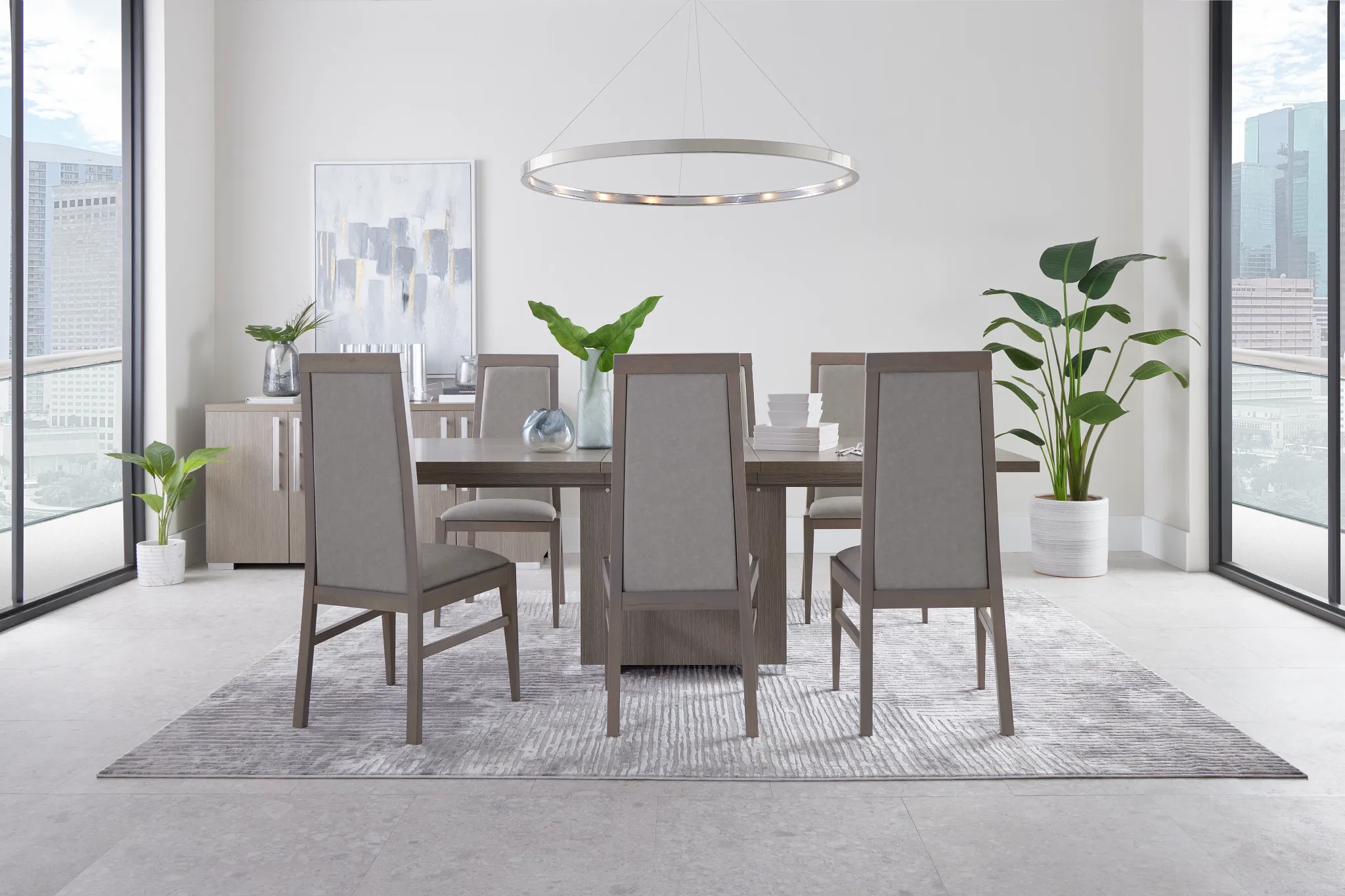 Lucca Gray Upholstered Side Chair