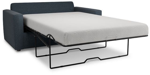 Siesta Elite Dark Blue Fabric Memory Foam Sleeper