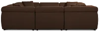 Aria Dark Brown Micro 8-piece Modular Sectional
