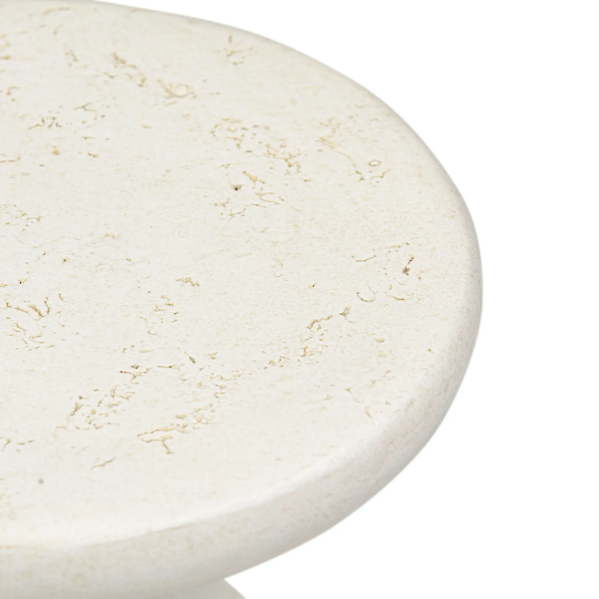 Zume White Large End Table
