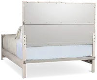 Delray White Panel Bed