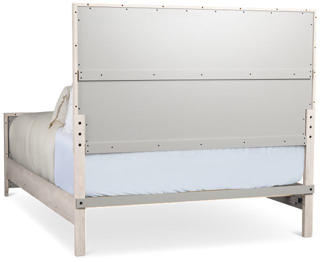 Delray White Panel Bed