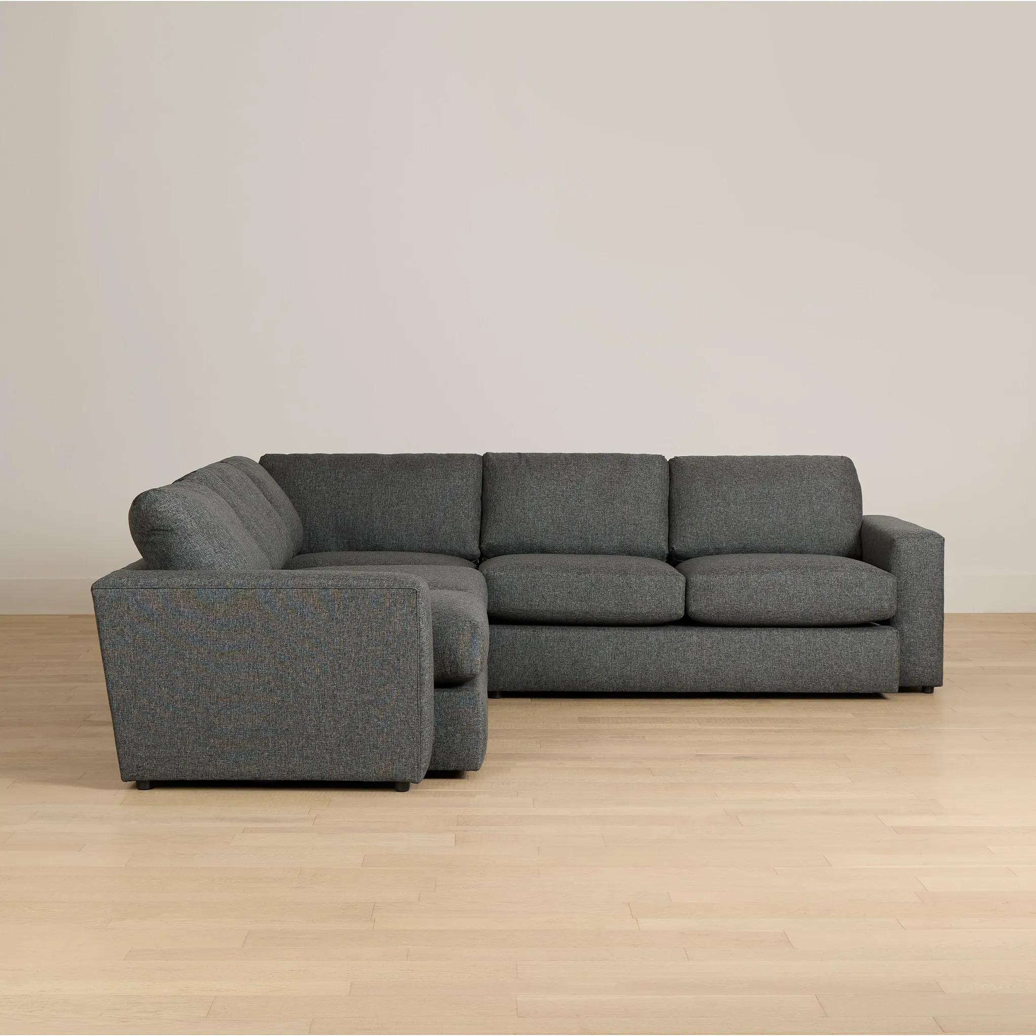 Brantley Dark Gray Fabric Small Two-arm Sectional